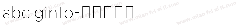 abc ginto字体转换
